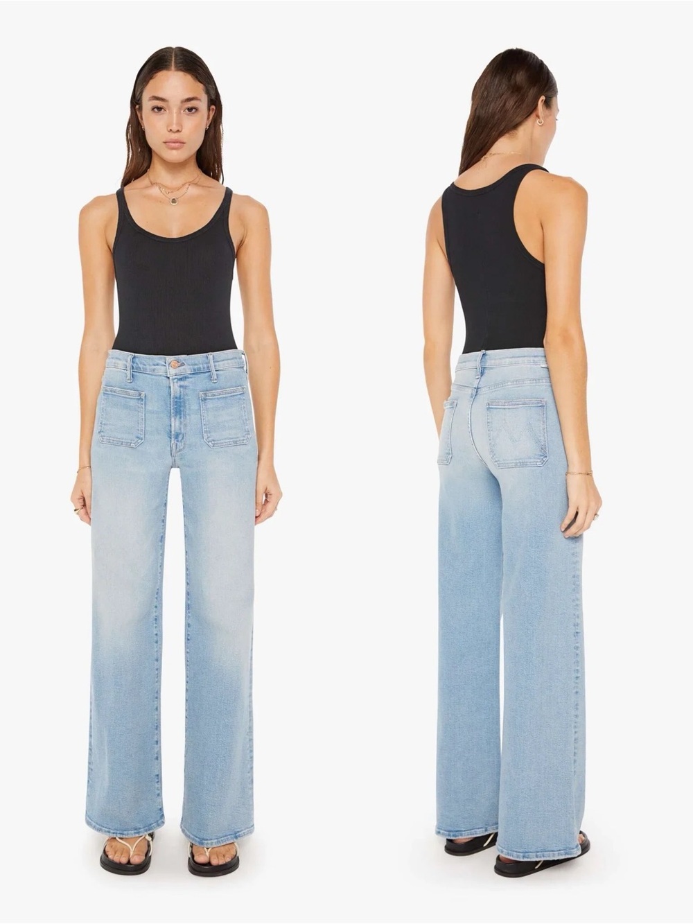 MOTHER Lil Patch Pocket Undercover Sneak Jeans California Cruiser 33x24.75 Boho